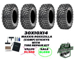 Maxxis Roxxzilla 30x10x14 (Sticky) With On The Go Tire Repair Kit