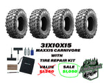 Maxxis Carnivore 31x10x15 With On The Go Tire Repair Kit