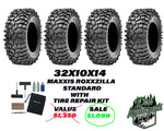 Maxxis Roxxzilla 32x10x14 (Standard Compound) With On The Go Tire Repair Kit