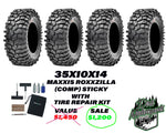 Maxxis Roxxzilla 35x10x14 (Sticky) With On The Go Tire Repair Kit