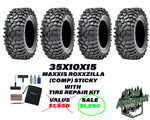 Maxxis Roxxzilla 35x10x15 (Sticky) With On The Go Tire Repair Kit