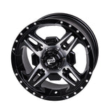 Tusk Beartooth UTV Wheels ( Machined/Black)