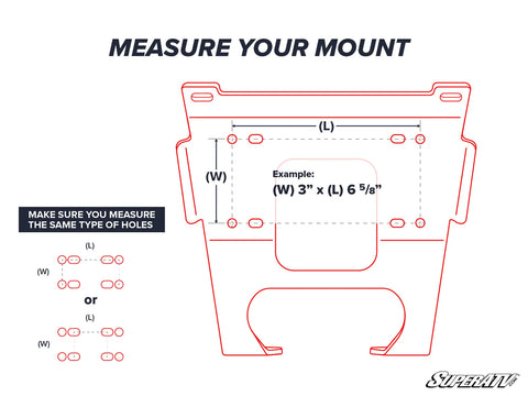 POLARIS RANGER 570 FULL-SIZE WINCH MOUNTING PLATE