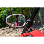 Seizmik Photon Side View Mirror with Cast Aluminum Body & Bezel – 1.75 Inch Round Tube (Pair)